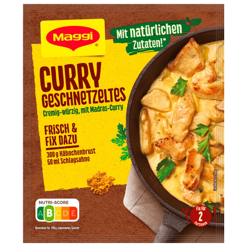 Maggi Fix für Curry Geschnetzeltes 41g